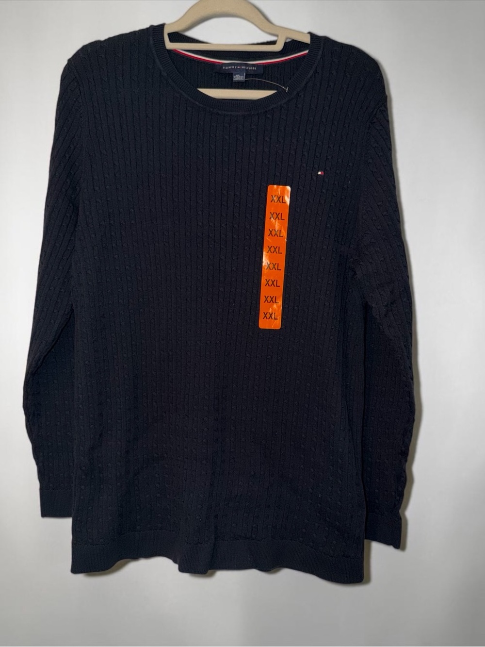 Tommy Hilfiger Navy Cable Knit Sweater